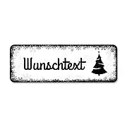 Weihnachtsdeko Schild mit Wunschtext