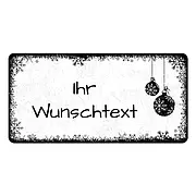 Weihnachtsdeko Schild mit Wunschtext