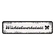 Schild Wichtelwerkstatt