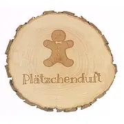 Holzschild mit Plätzchen Symbol