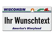 Wisconsin USA Deko Schild