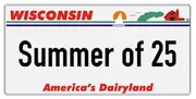 US Nummernschild Wisconsin