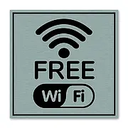 WLAN-​Schild aus Aluminium in mehreren Farben 15 x 15 cm