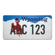 Wyoming-Boosterplate mit Reiter mit individuellem Wunschtext