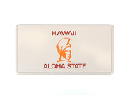 Hawaii - US Kennzeichen personalisiert Bei diesem Schild handelt es sich um ein bekanntes und beliebtes US- Nummernschild, das vom Design her an ein Kennzeichen aus Hawaii angelehnt ist. ... Hawaii - Plate mit Wunschtext in Folienschrift