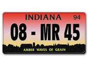 Wunschkennzeichen Indiana Hier bieten wir Ihnen ein individuelles KFZ Kennzeichen, welches nach dem Vorbild eines originalen US Nummernschildes aus Indiana gestaltet wird. Das Motiv besteht aus ... Indiana US Kennzeichen mit individuellem Wunschtext bedruckt