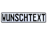 Weißes Prägeschild Als Türschild, als Namensschild, als Schild zum Verschenken und für viele andere Zwecke ist dieses Prägeschild mit weißem Hintergrund geeignet. Wir stellen es in unserer ... Prägung - Deutsches Kennzeichen mit Wunschtext 1-farbig weiß