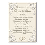 Wetterstein zur Hochzeit - Blechschild A4 Das Schild hat die Maße 21 x 29, 7cm und wird ohne Stein und Kette geliefert. Bitte geben sie uns im Feld "Wunschtext" die Namen der Eheleute an ... Wetterstein zur Hochzeit - Blechschild A4