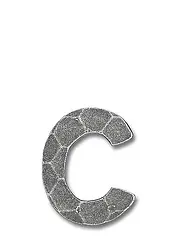 Buchstabe c - H:  7 cm