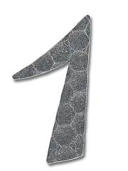 Ziffer 1 - H: 13 cm