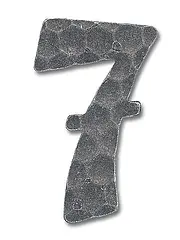 Ziffer 7 - H: 13 cm