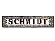 Famileinname aus spanischen Fliesen