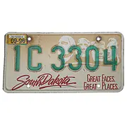 US Nummernschild South Dakota