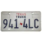 US Nummernschild Texas Truck