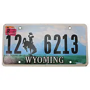 US-Nummernschild Wyoming