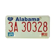 US Kennzeichen Alabama - original 