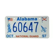 US Nummernschild Alabama - original 