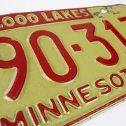 US-Nummernschild aus Minnesota 