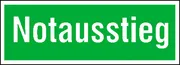 Fluchtweg-​Zusatzschild »Notausstieg« 