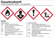 Gefahrstoffetikett »Dieselkraftstoff« 
