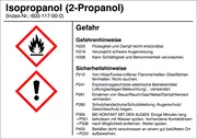 Gefahrstoffetikett »G011: Isopropanol (2-​Propanol)« 