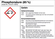Gefahrstoffetikett »G016: Phosphorsäure (85%)« 