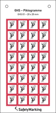 GHS-​Gefahrenpiktogramm »Symbol 01: explodierende Bombe« 