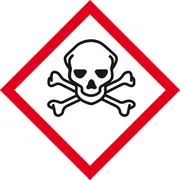 GHS-​Gefahrenpiktogramm »Symbol 06: Totenkopf« 