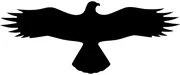 Hinweisschild »Symbol -Bussard-​« 