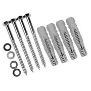 Montageset »4 Stahlschrauben verzinkt (8x80mm), inklusive Unterlegscheiben …