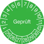 Prüfplakette »Geprüft« 