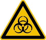 Warnschild »Warnung vor Biogefährdung« 