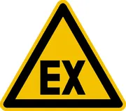 Warnschild »Warnung vor explosionsfähiger Atmosphäre« 