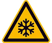 Warnschild »Warnung vor niedriger Temperatur/​Frost« 