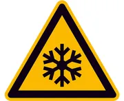 Warnschild »Warnung vor niedriger Temperatur/​Frost« 