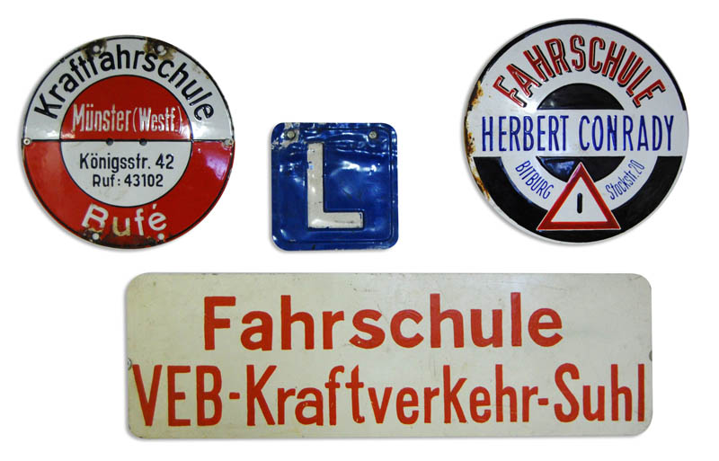 fahrschule historische schilder