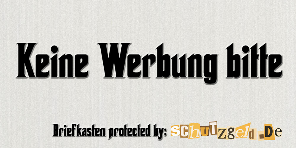 Grafikschild mit Wunschmotiv