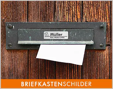 Briefkastenschilder