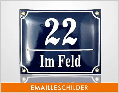 Emaille-Schilder