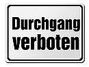 Verbotsschilder